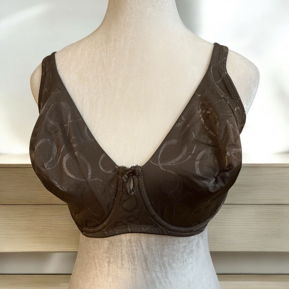 Ellen Tracy Style 59445 Underwire Soft Padded Bra Size 38DD Brown